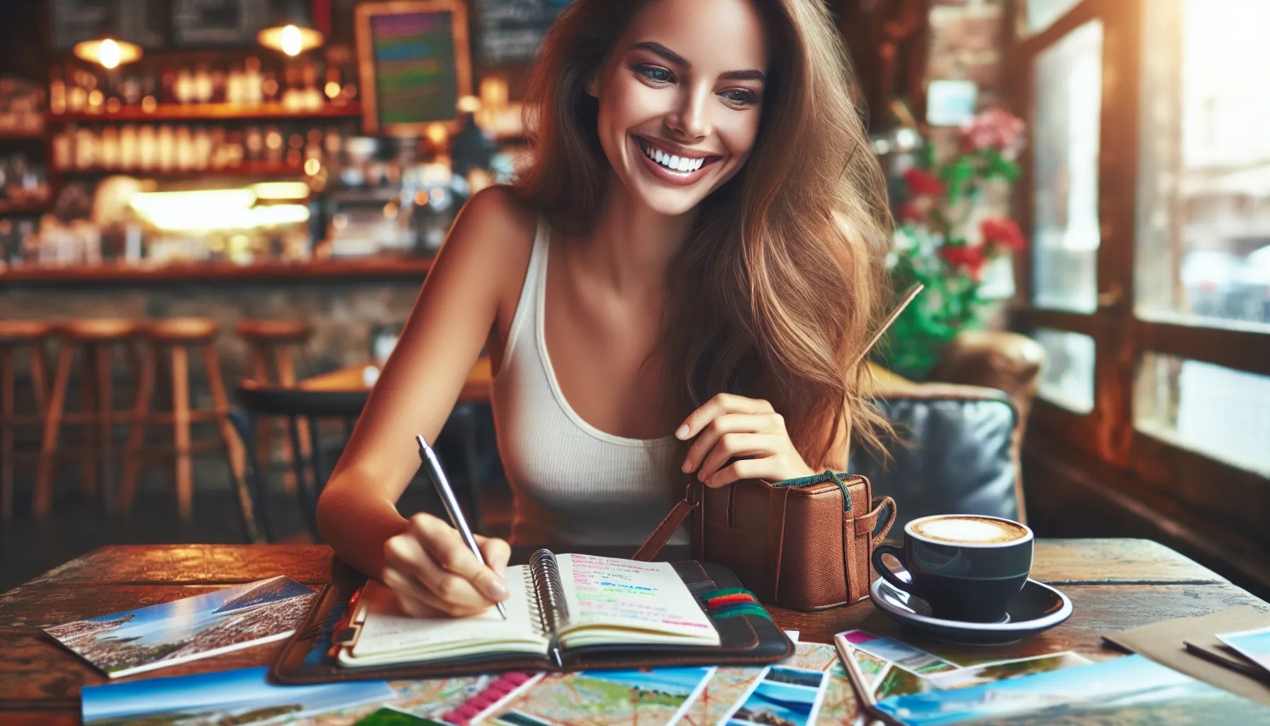 Girl saving for travel